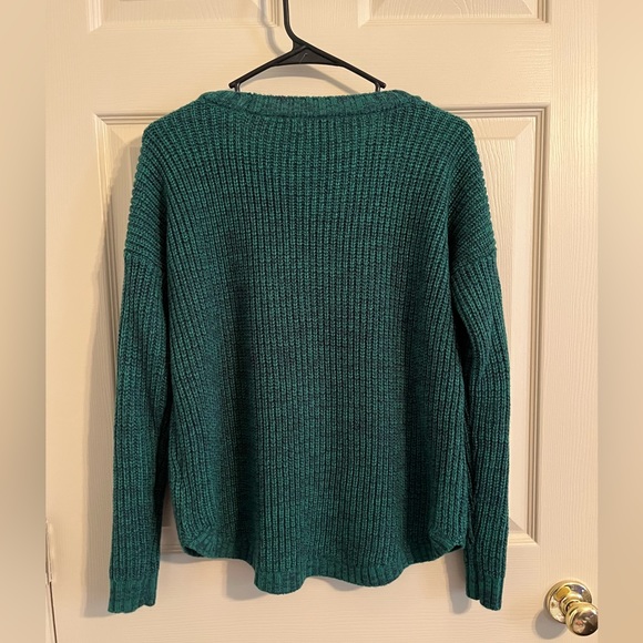 SO Greenish Blue Knitted Sweater - Picture 2 of 5